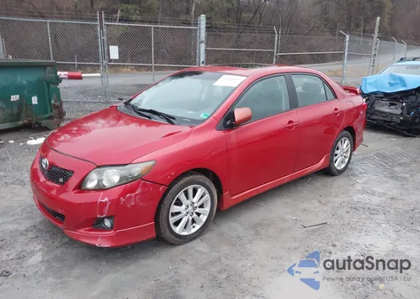 2009 Toyota Corolla S из США, поврежденный, VIN 2T1BU40E99C041200